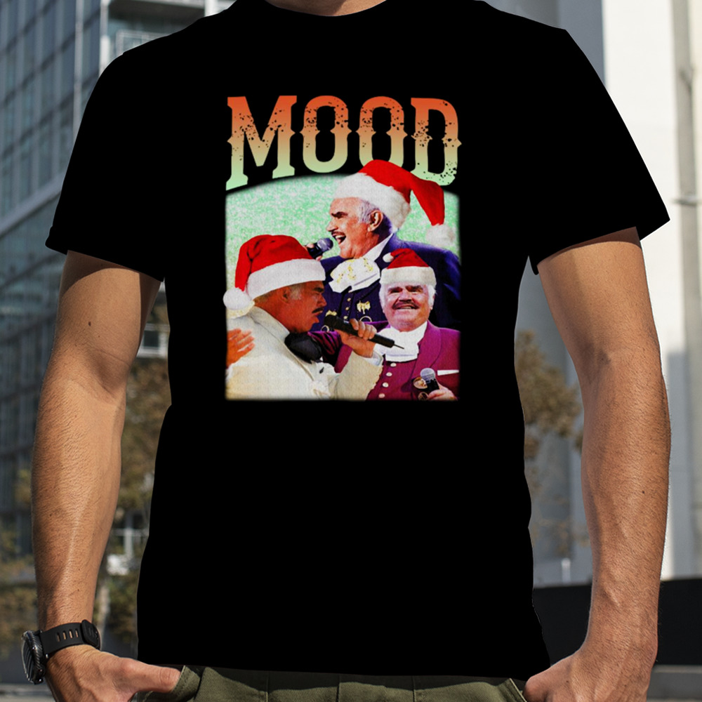 Retro Vtg Mood Drinking Christmas Humor Parody Music shirt