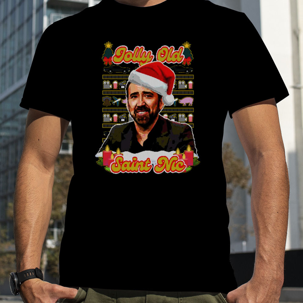 Saint Nic Christmas Nicholas Cage shirt