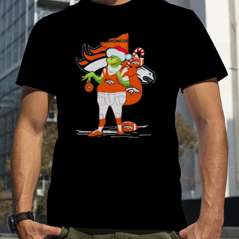 Santa Grinch Denver Broncos Christmas 2023 Shirt