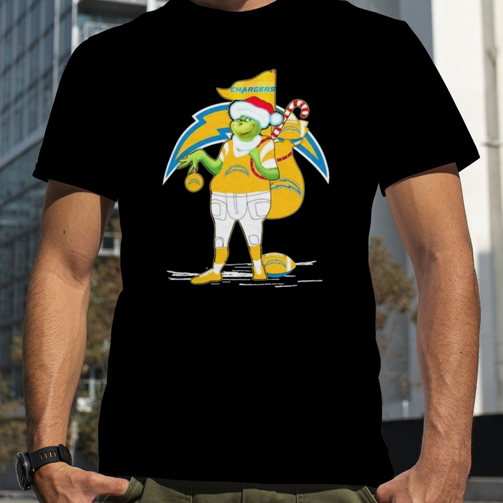 Santa Grinch Los Angeles Chargers Christmas 2023 Shirt