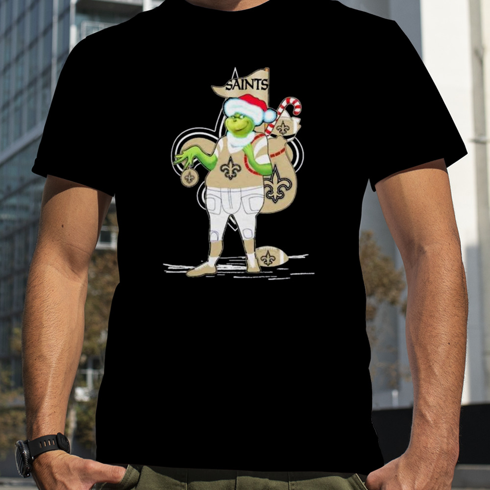 Santa Grinch New Orleans Saints Christmas 2023 Shirt