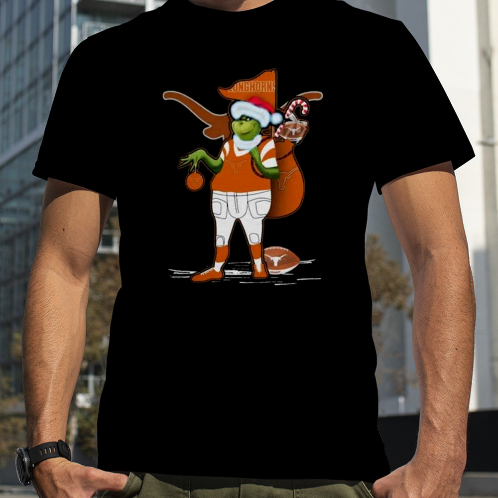 Santa Grinch Texas Longhorns Christmas 2023 Shirt