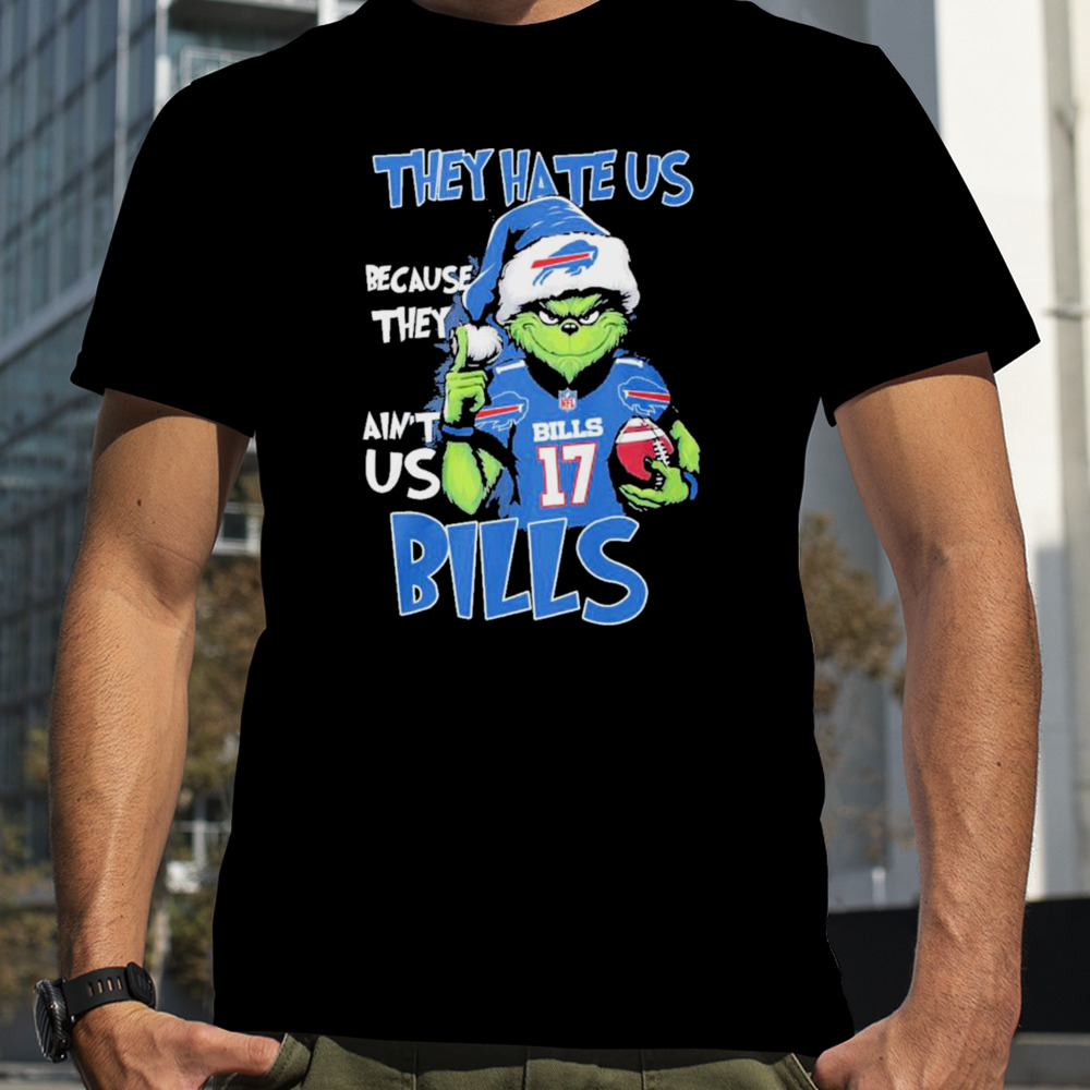 Santa Grinch they hate us because they ain’t us Buffalo Bills christmas shirt