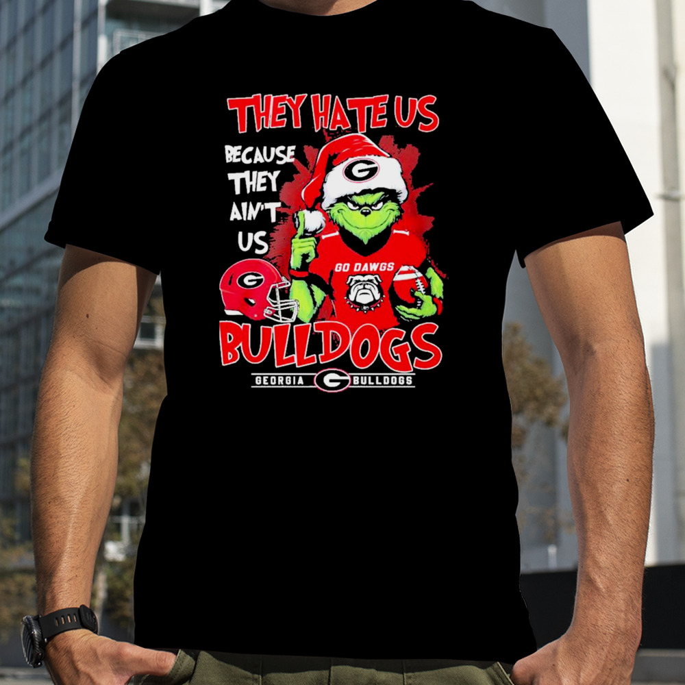 Santa Grinch they hate us because they ain’t us Georgia Bulldogs christmas shirt