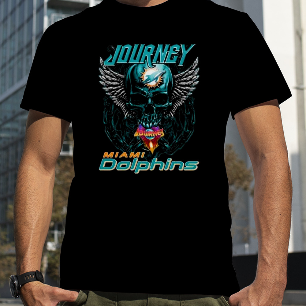 Skull Wings Journey Miami Dolphins shirt