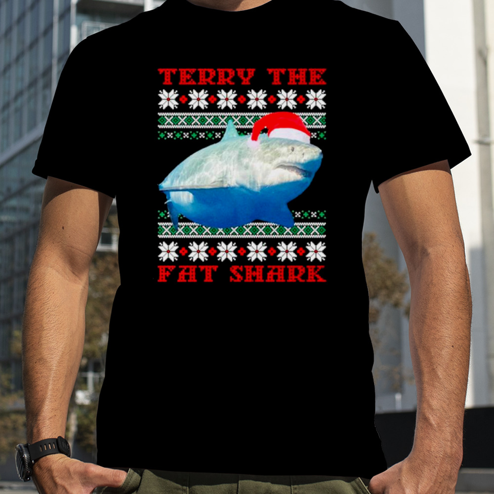 Terry the fat shark Ugly Christmas shirt