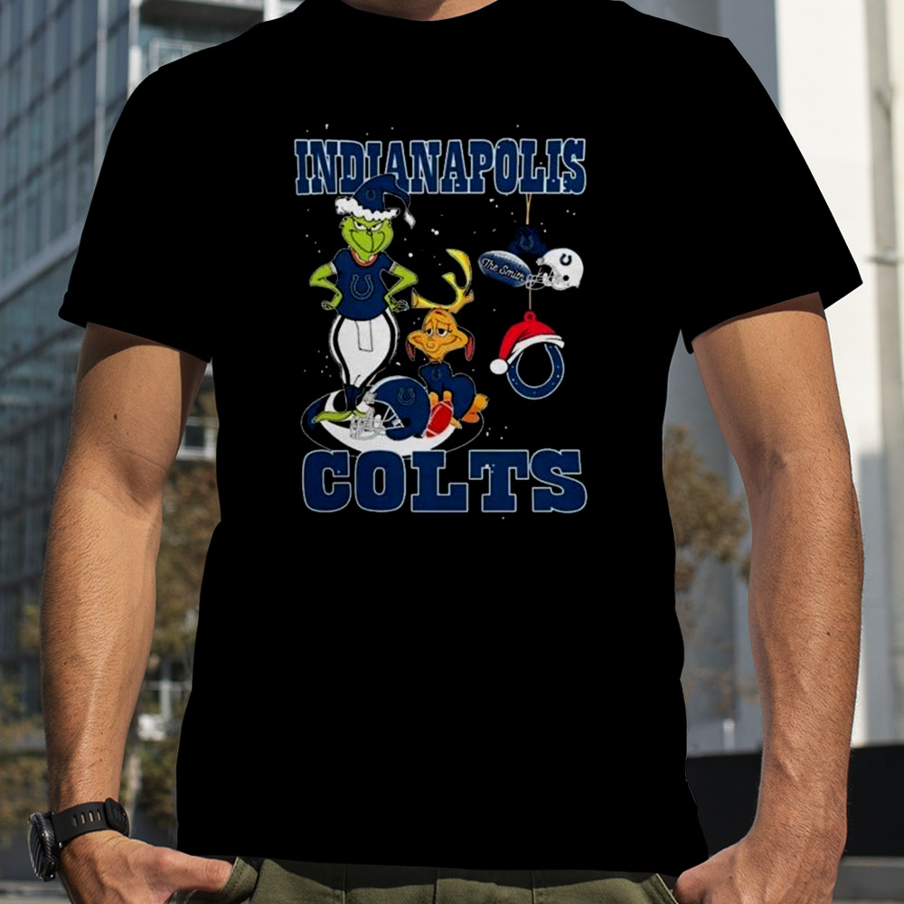 The Grinch And Dog Indianapolis Colts Christmas 2023 Shirt