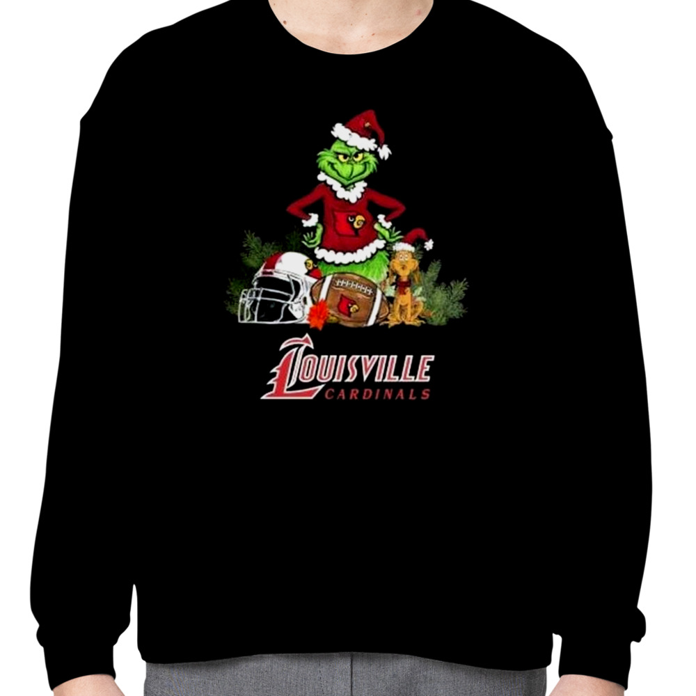 The Grinch Louisville Cardinals Football Christmas 2023 T Shirt