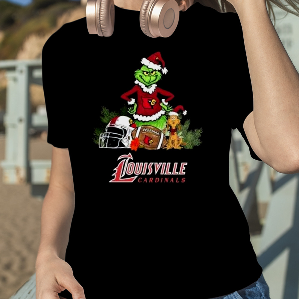 The Grinch Louisville Cardinals Football Christmas 2023 T Shirt