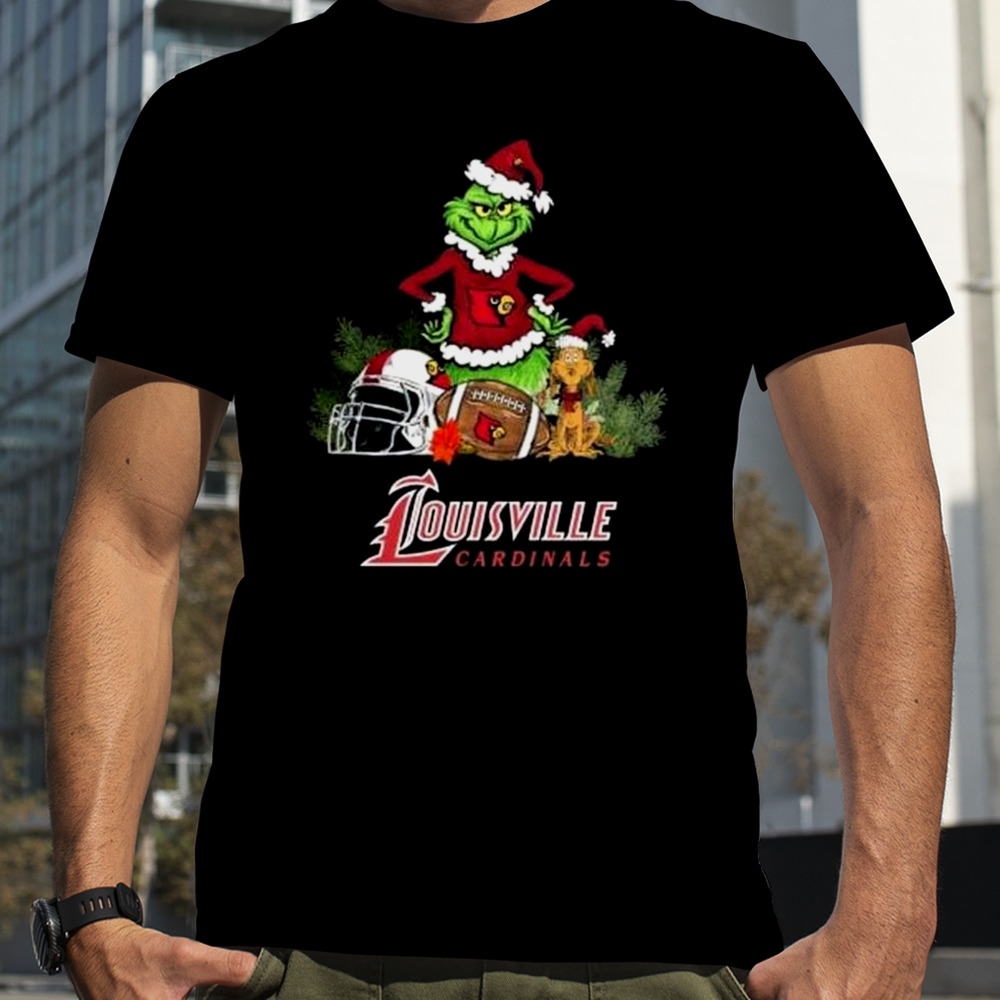 The Grinch Louisville Cardinals Football Christmas 2023 T-shirt