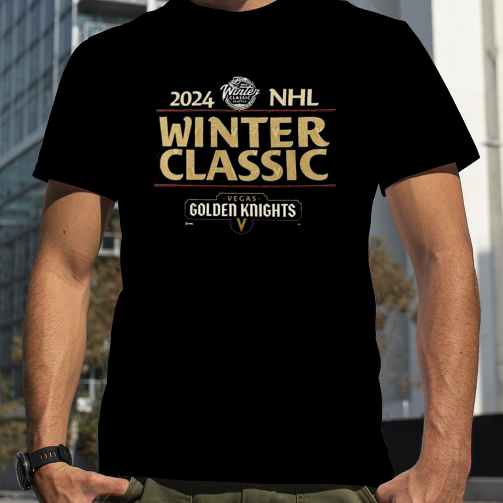 Vegas Golden Knights 2024 Nhl Winter Classic Text Driven T-shirt