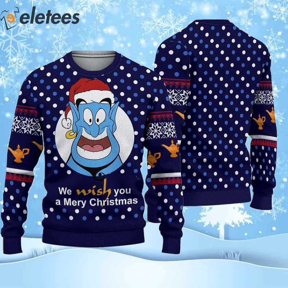 Aladdin Genie Ugly Christmas Sweater