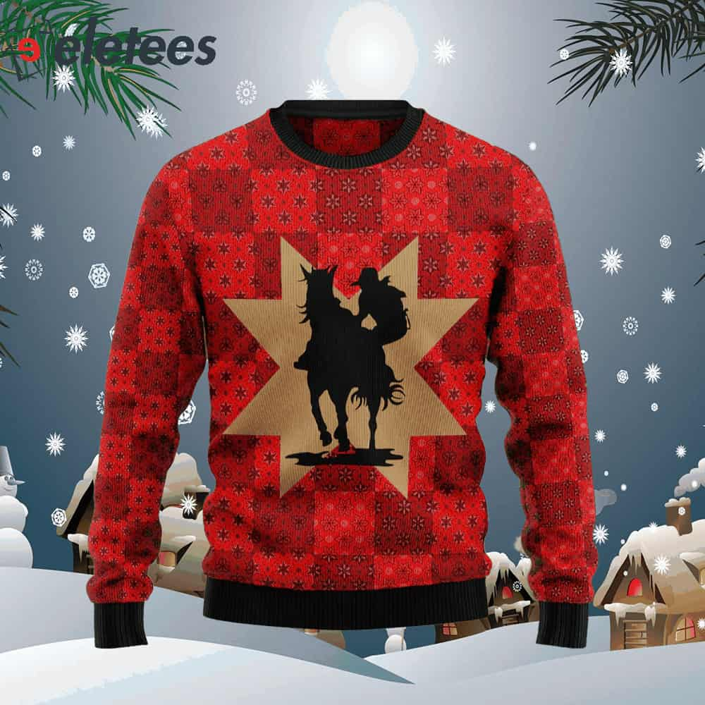 Amazing Cowgirl Ugly Christmas Sweater