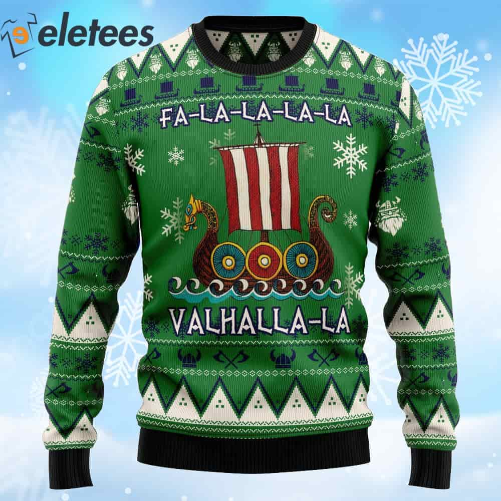 Amazing Viking Valhalla-la Ugly Christmas Sweater