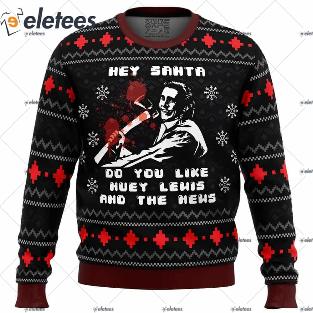 American Santa American Psycho Ugly Christmas Sweater