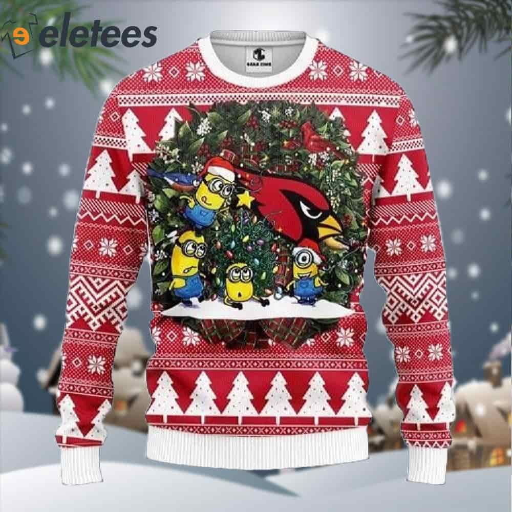 Arizona Cardinals Minion Ugly Christmas Sweater