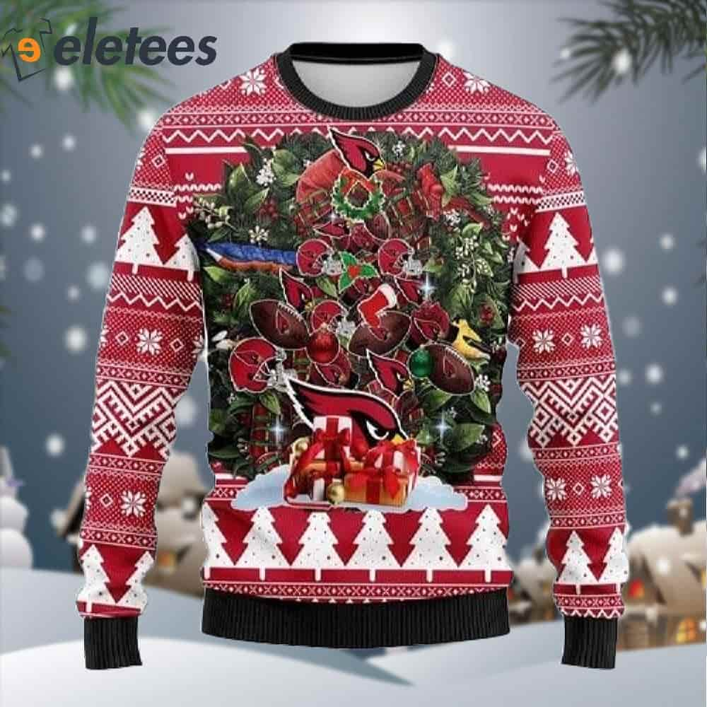 Arizona Cardinals Tree Christmas Ugly Christmas Sweater