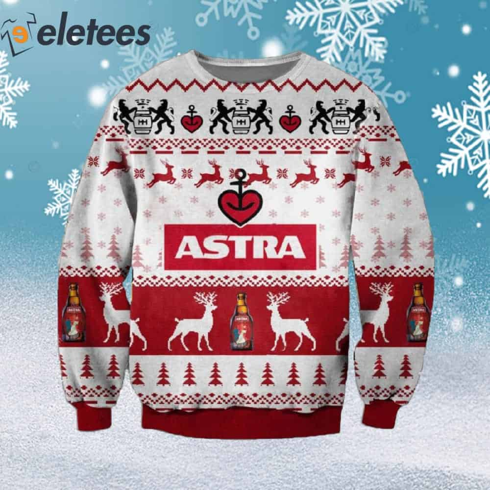 Astra Beer Ugly Christmas Sweater