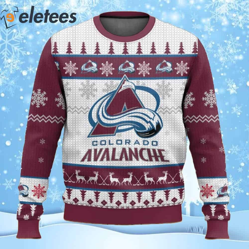 Avalanche Hockey Ugly Christmas Sweater