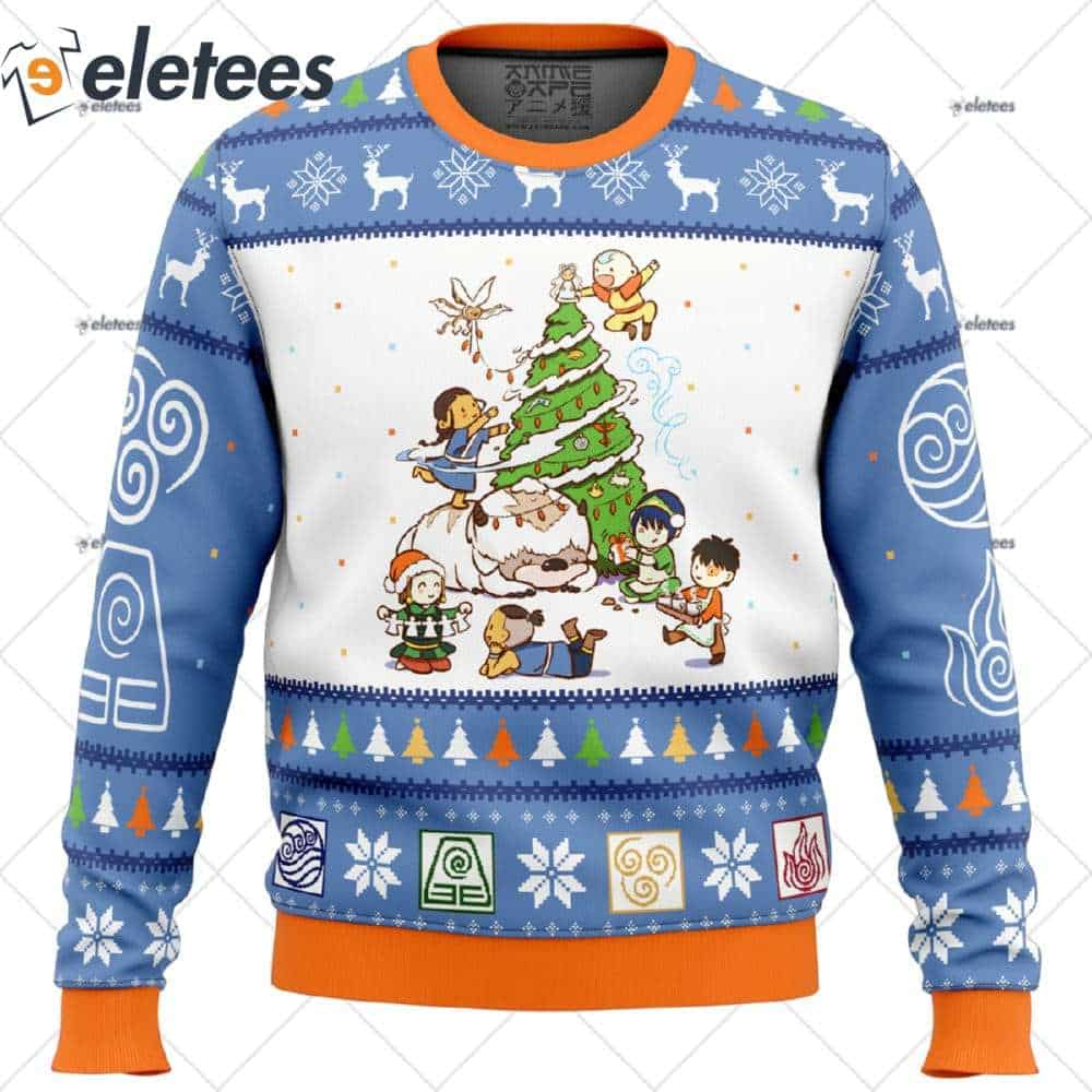 Avatar the Last Airbender Christmas Time Ugly Christmas Sweater