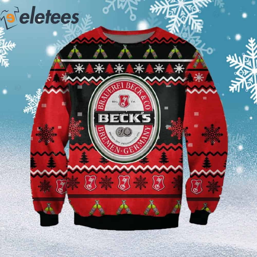 Becks Beer Ugly Christmas Sweater