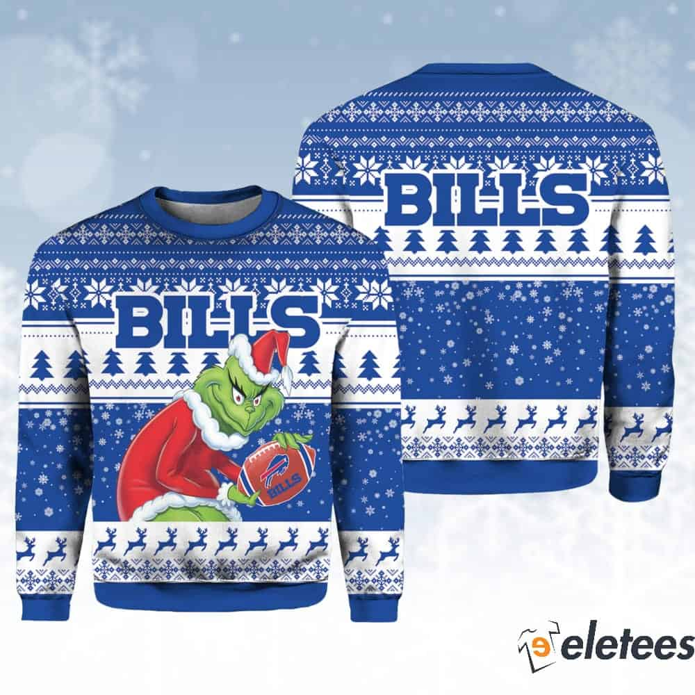 Bills Grnch Ugly Christmas Sweater