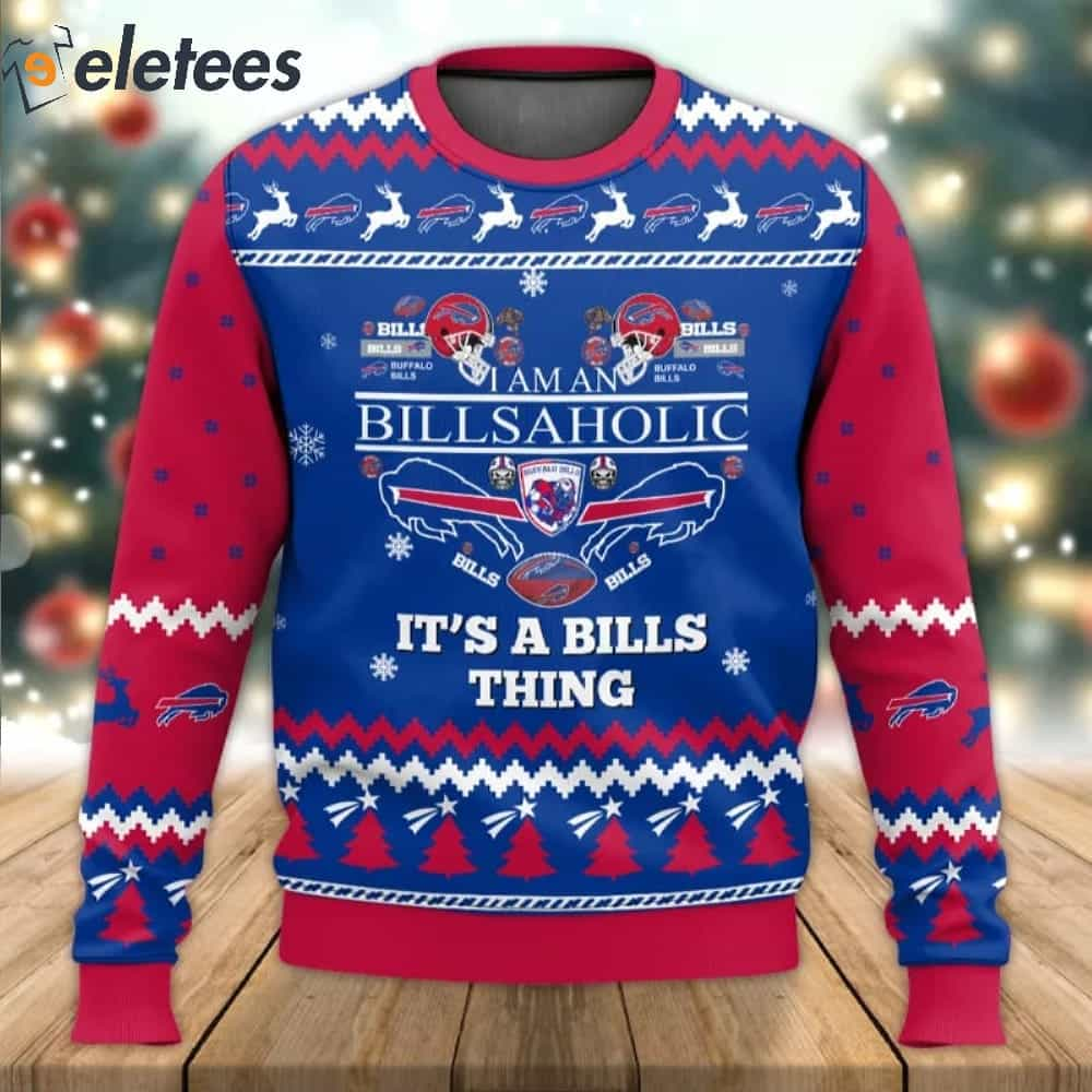 Bills Holic Ugly Sweater