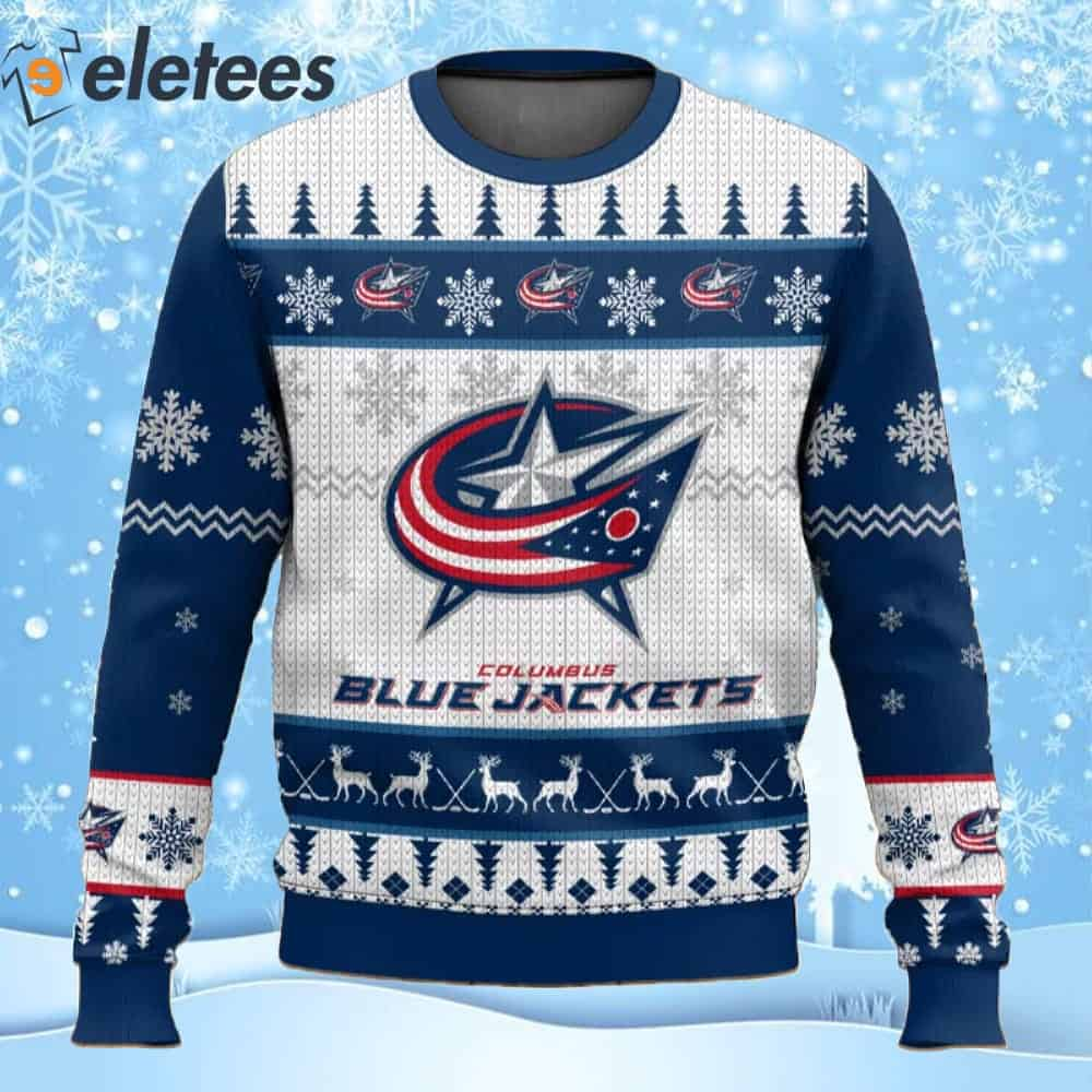 Blue Jackets Hockey Ugly Christmas Sweater