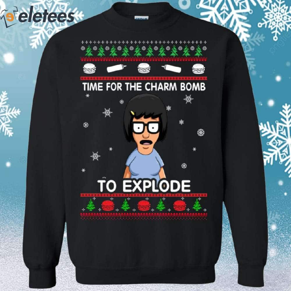 Bob's Burgers Time For The Charm Bomb To Explode Christmas Sweatshirt