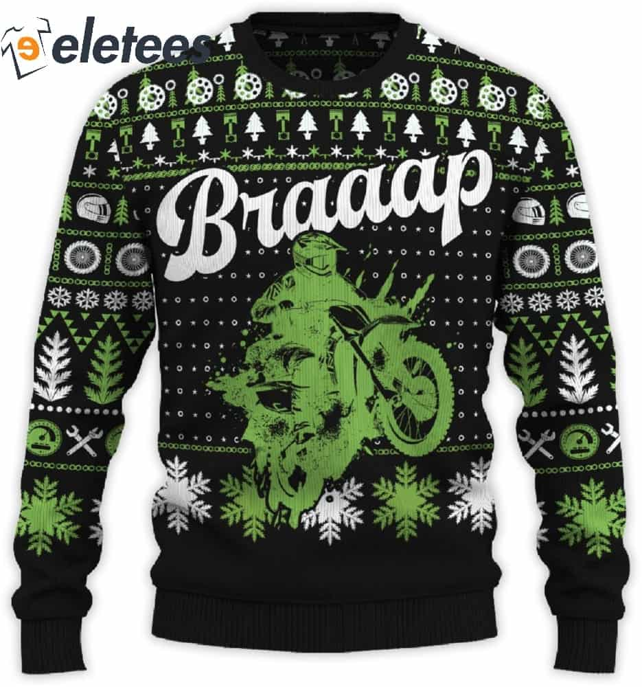 Braaap Trail Champion 450 Ugly Christmas Sweater