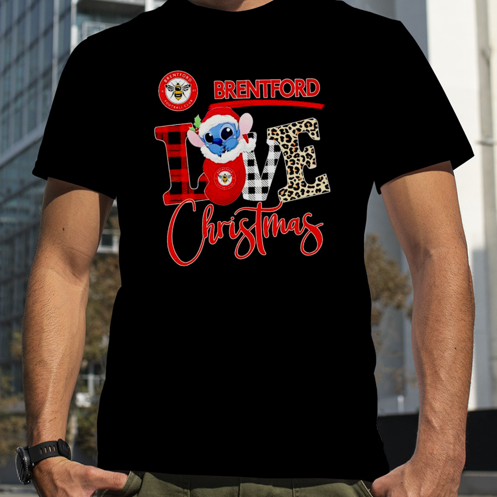 Brendford Stitch love Christmas shirt