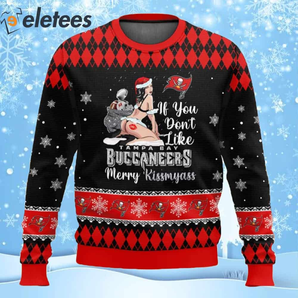 Buccaneers Football Merry Kissmyass Ugly Christmas Sweater