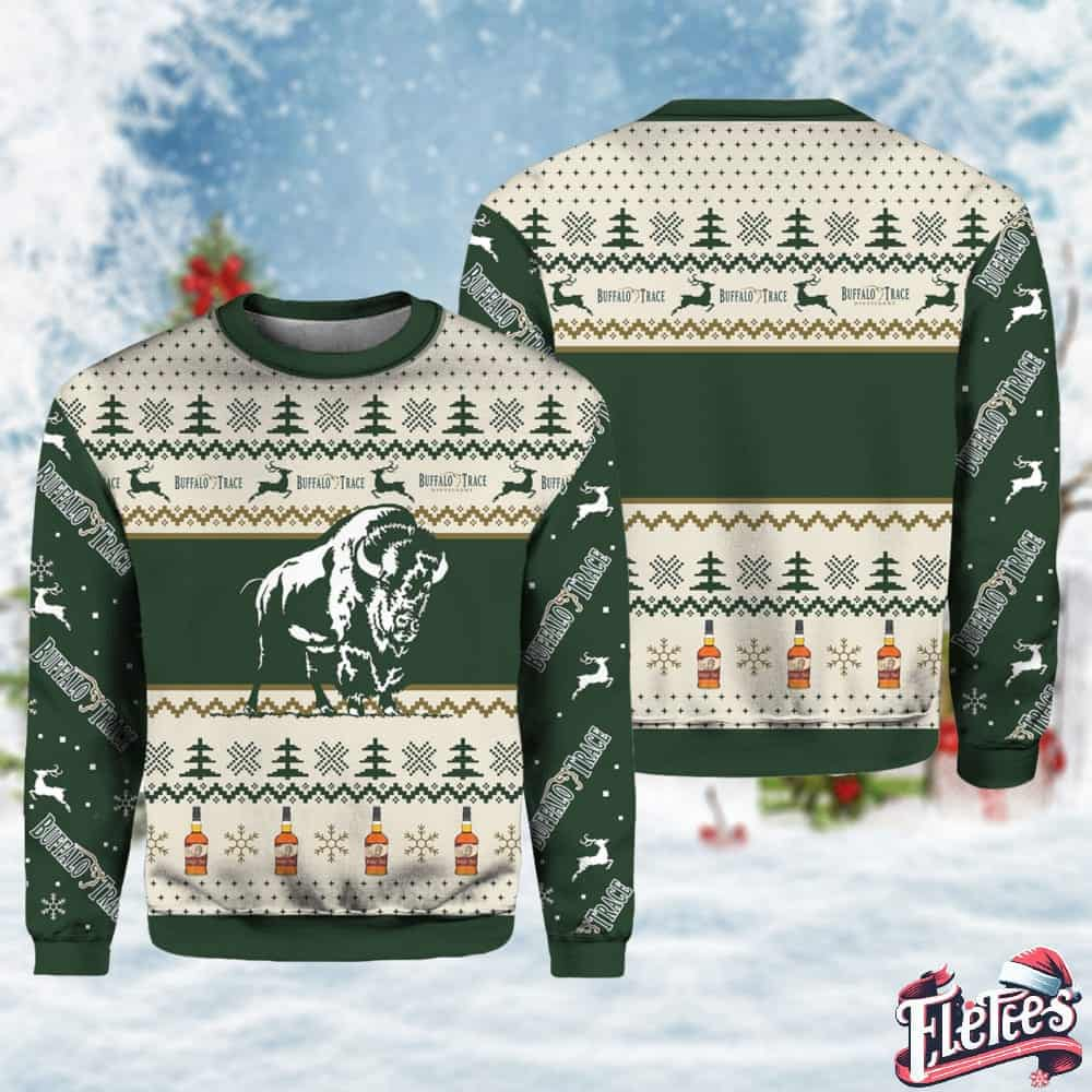 Buffalo Trace Whiskey Lover Ugly Sweater