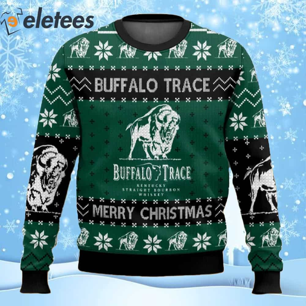 Buffalo Trace Whiskey Ugly Christmas Sweater