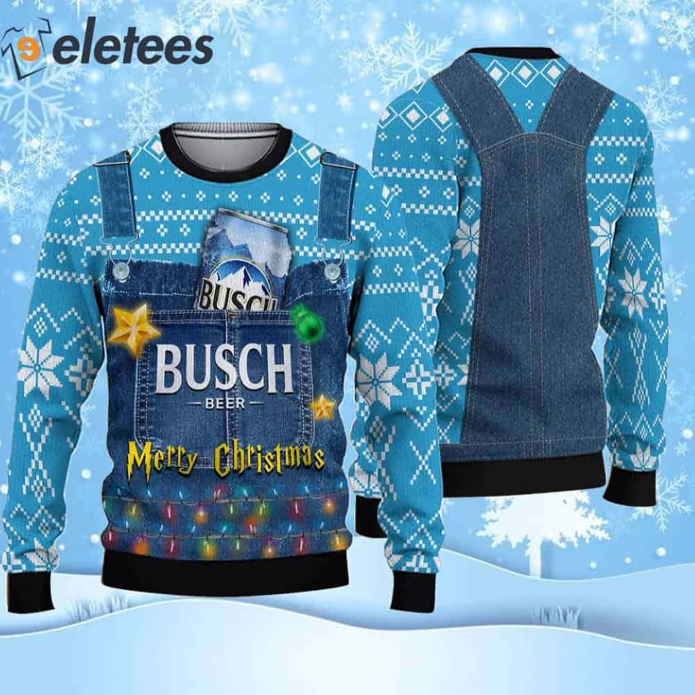 Busch Beer Merry Christmas Ugly Christmas Sweater