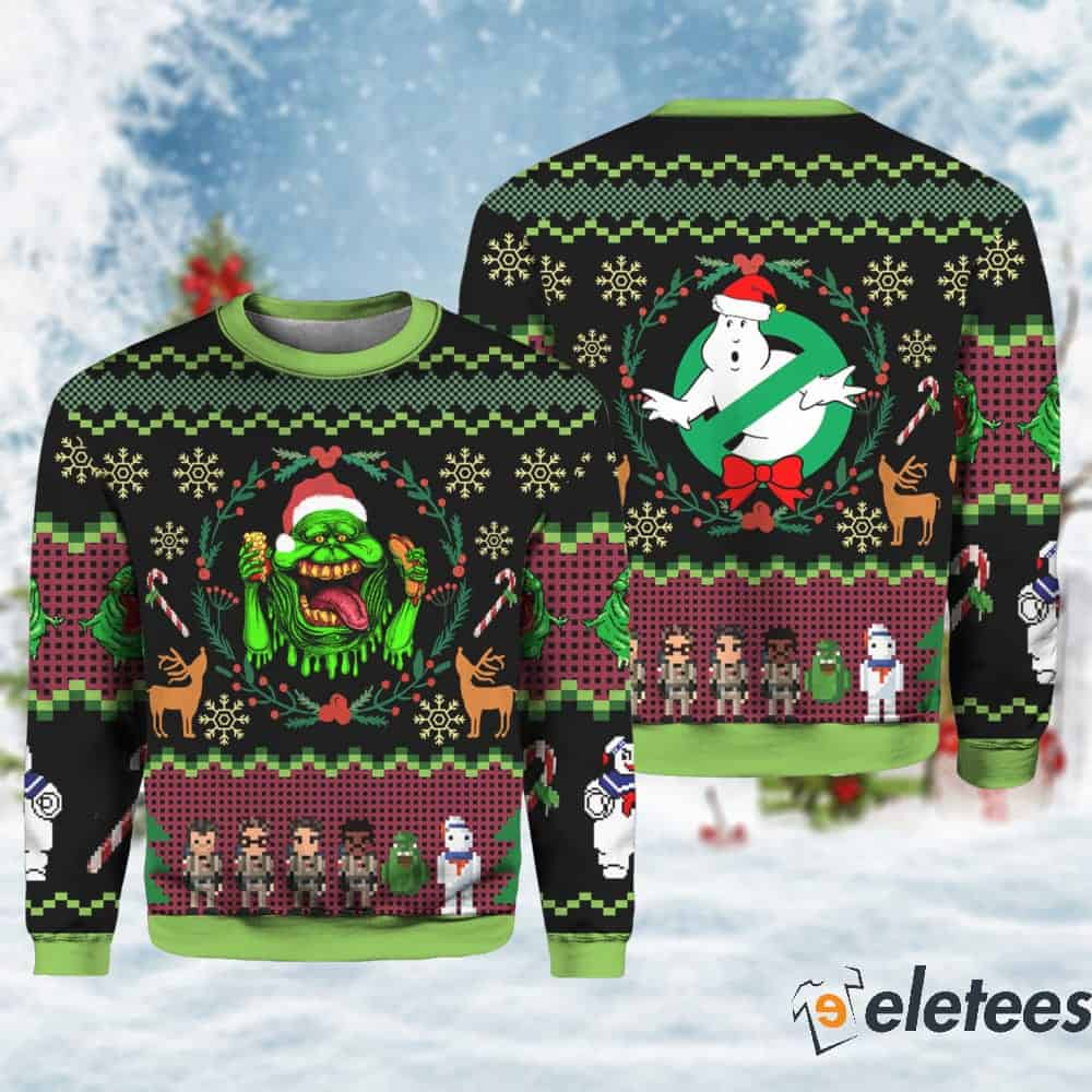 Bustin Christmas Ghostbusters Xmas Ugly Sweater