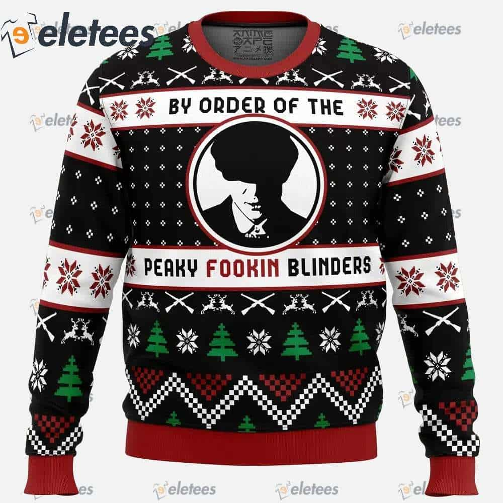 By The Order of The Peaky Blinders Peaky Blinders Ugly Christmas Sweater