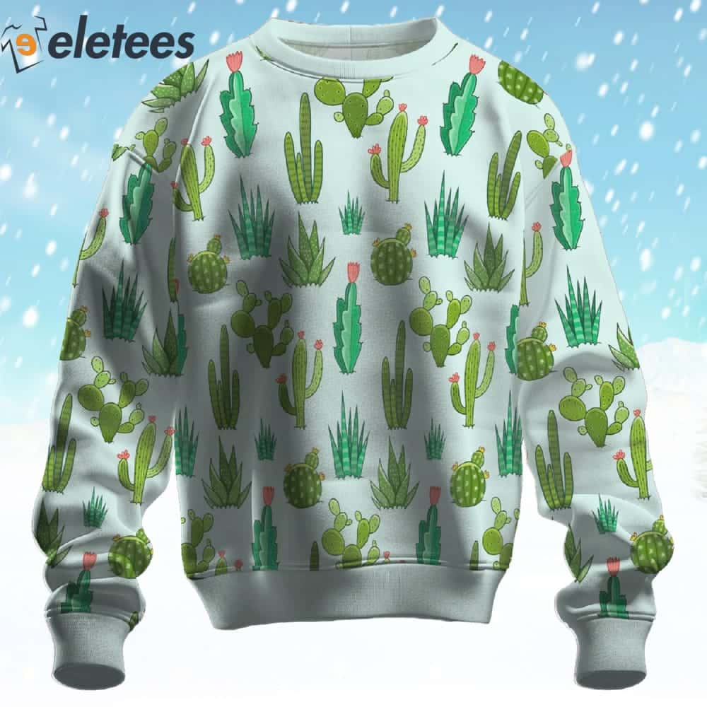 Cactus Ugly Christmas Sweater