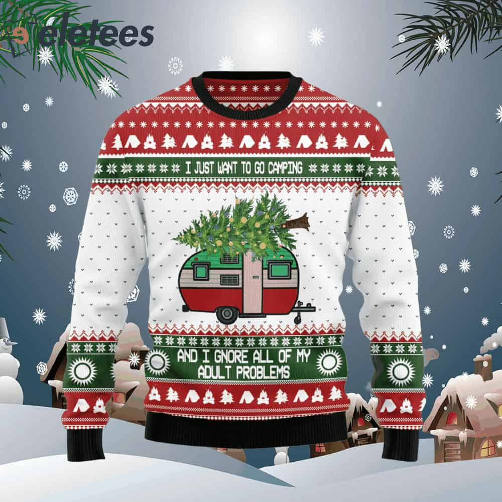 Camping Christmas Ugly Christmas Sweater