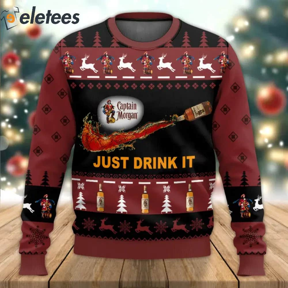 Captain Morgan Just Drink It Ugly Sweater