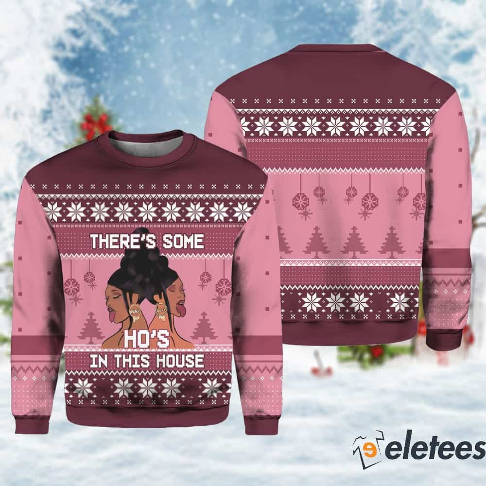 Cardi B There's Some Ho's In This House Ugly Christmas Sweater