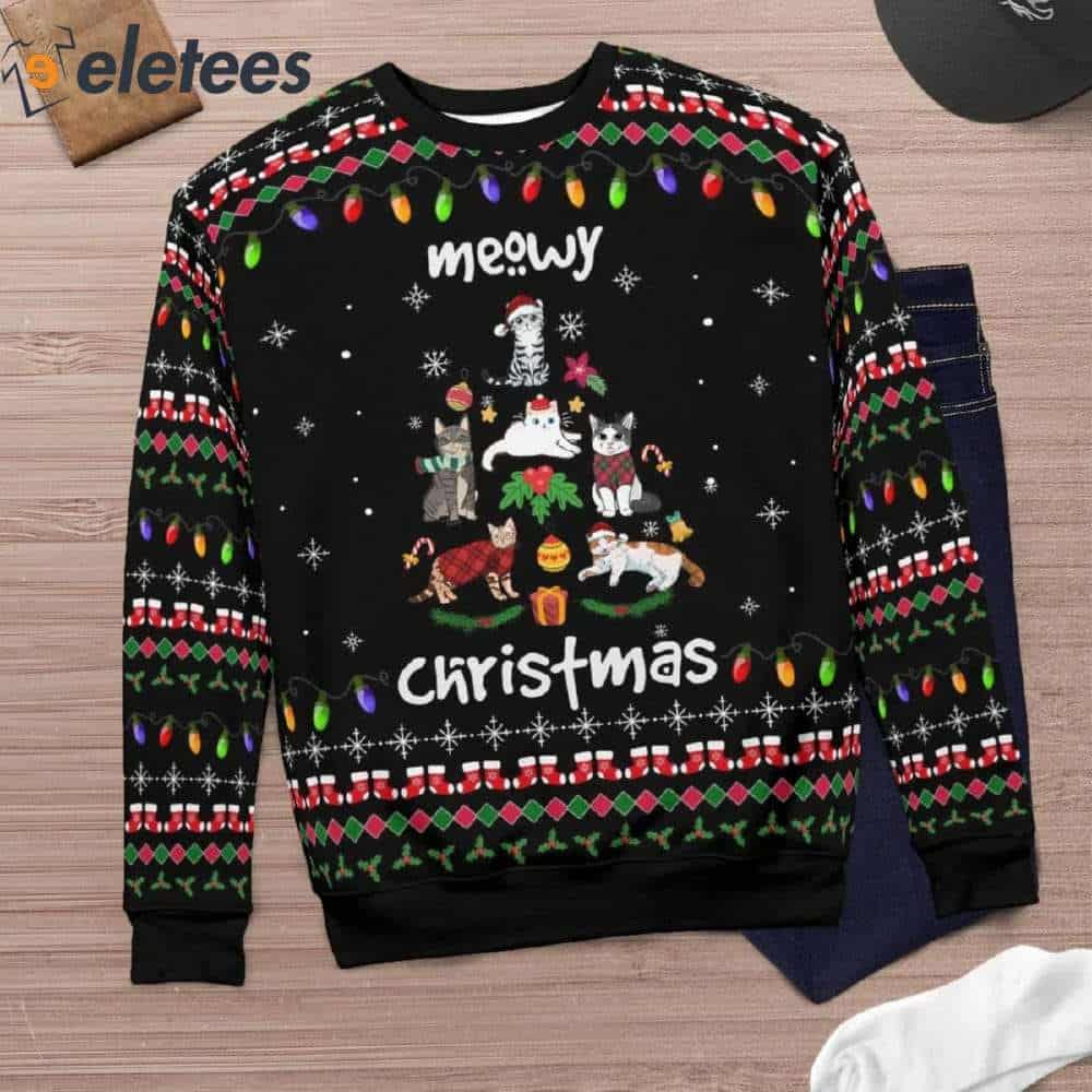 Cats Meowy Christmas Ugly Sweater