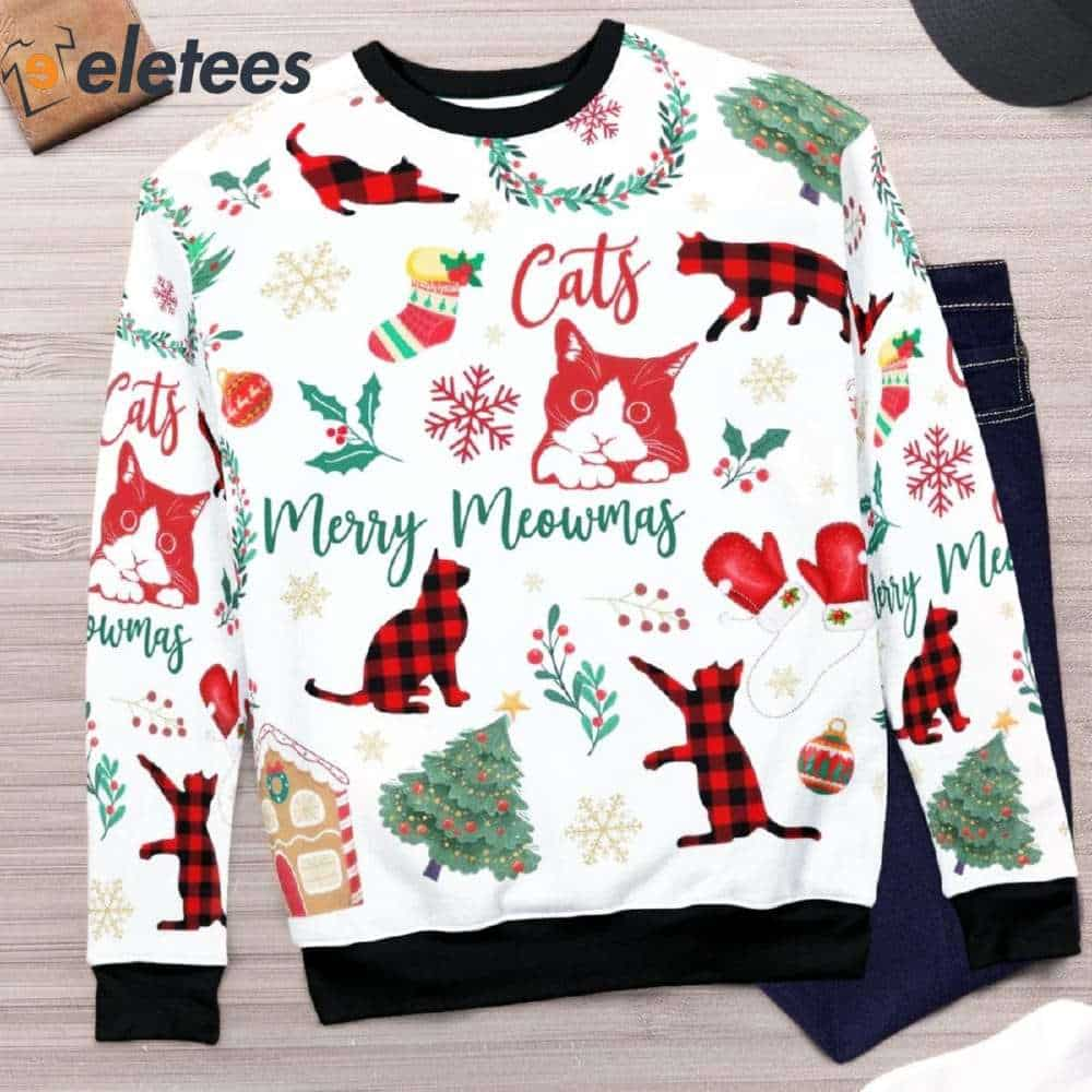 Cats Merry Meowmas Ugly Christmas Sweater