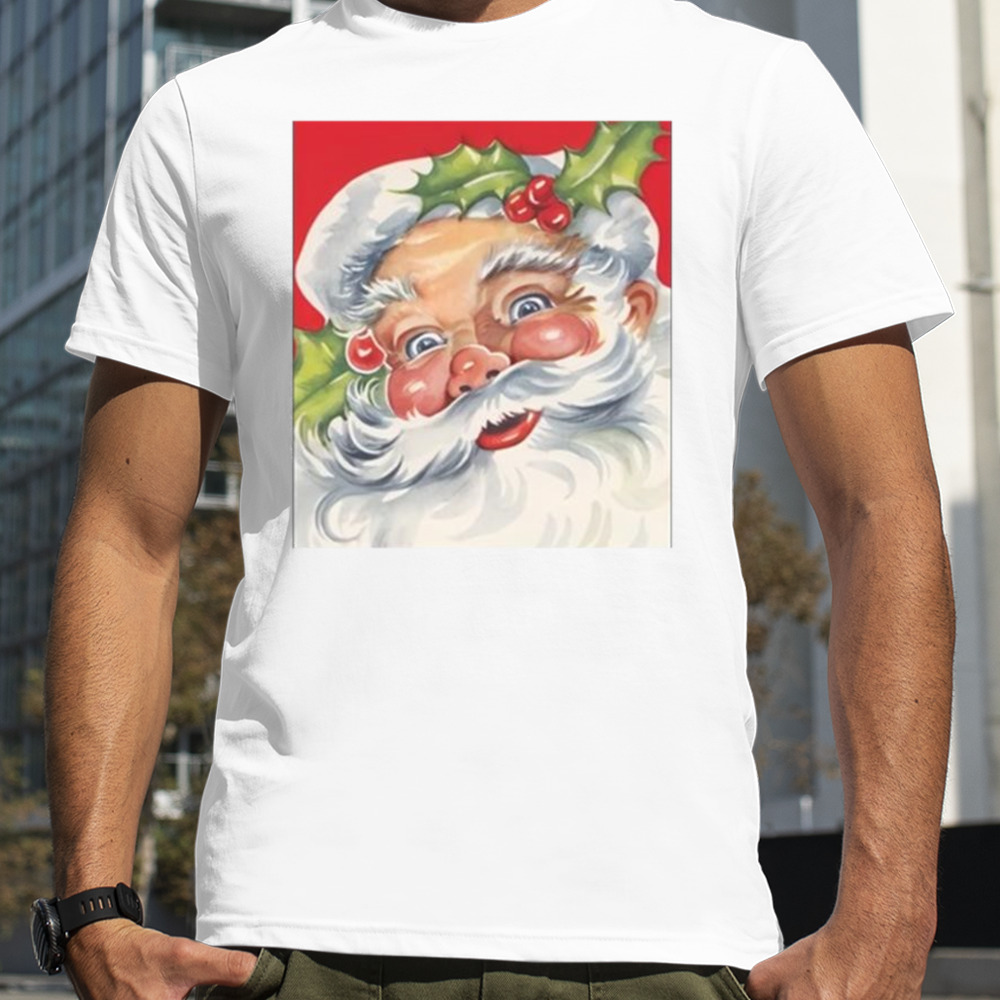 Christmas 2023 retro jolly Santa Claus shirt