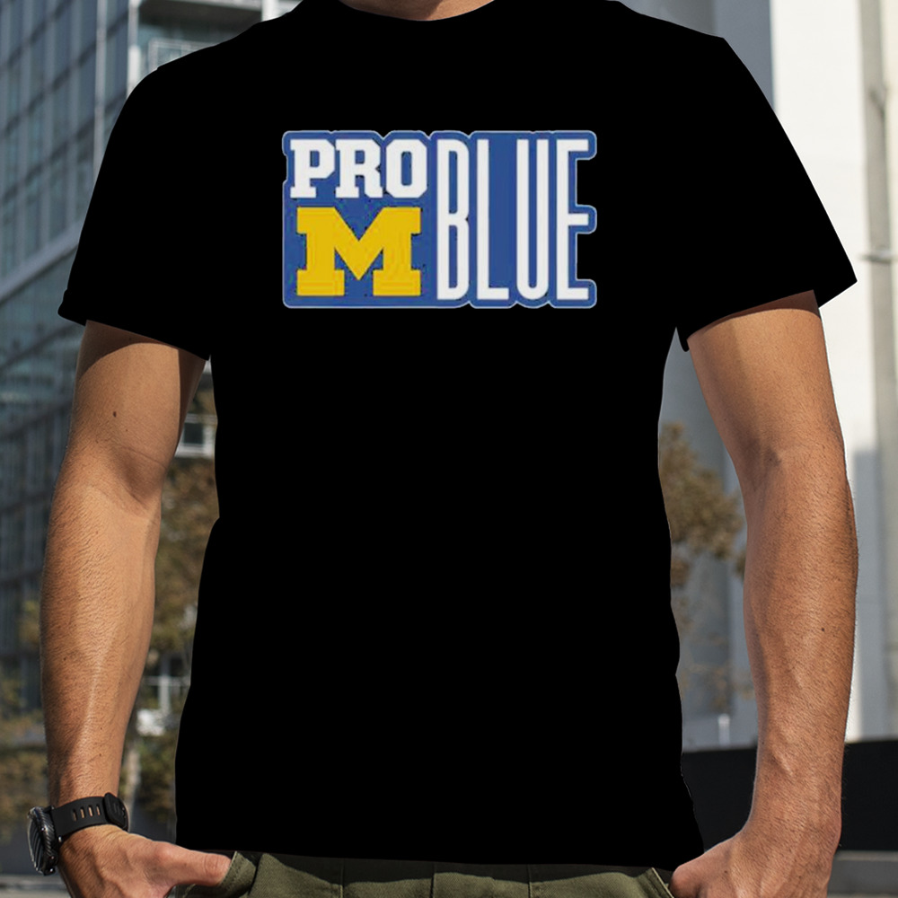 Michigan Wolverines Pro Blue Coach Jim Harbaugh Shirt