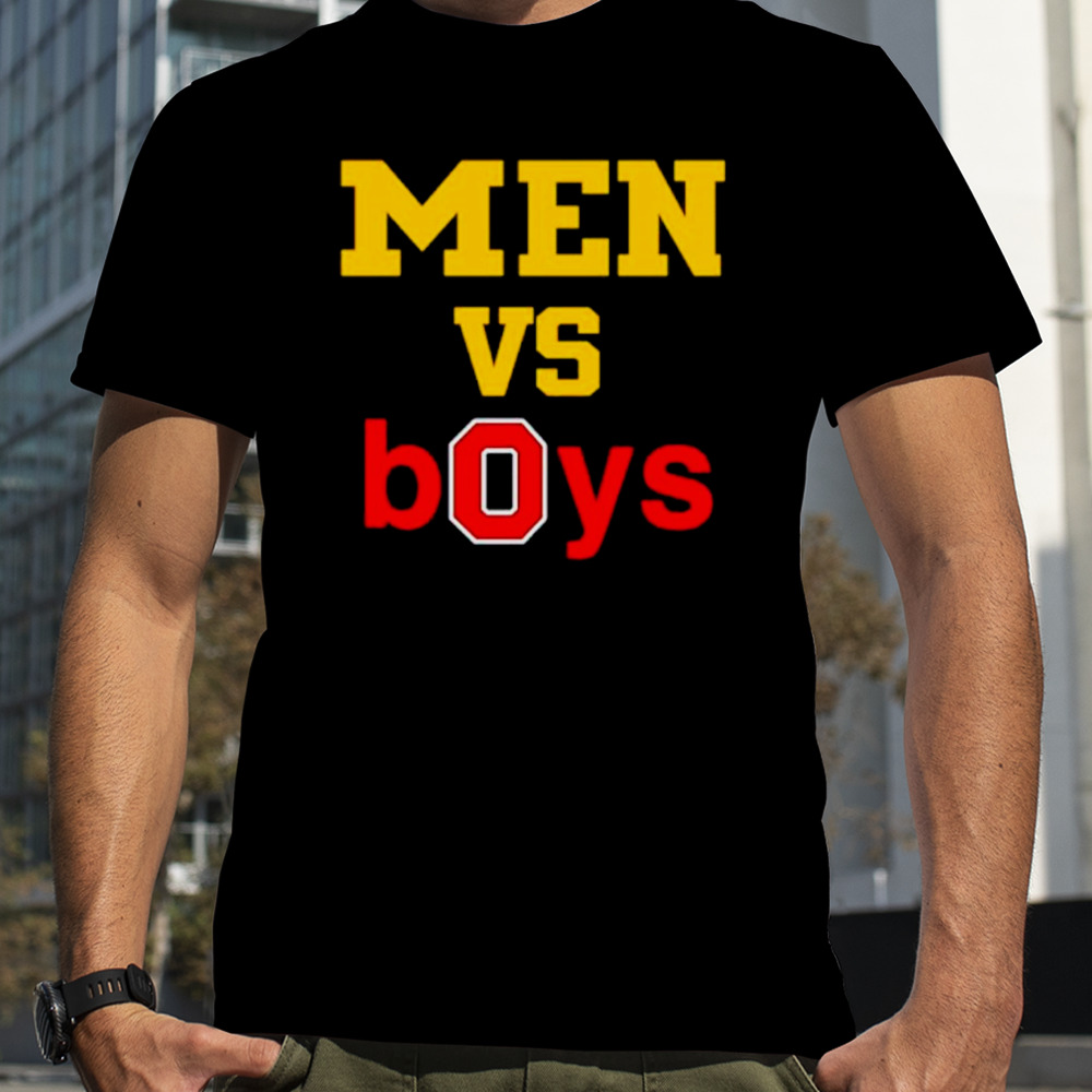 Michigan Wolverines and Ohio State Buckeyes Men vs boys shirt