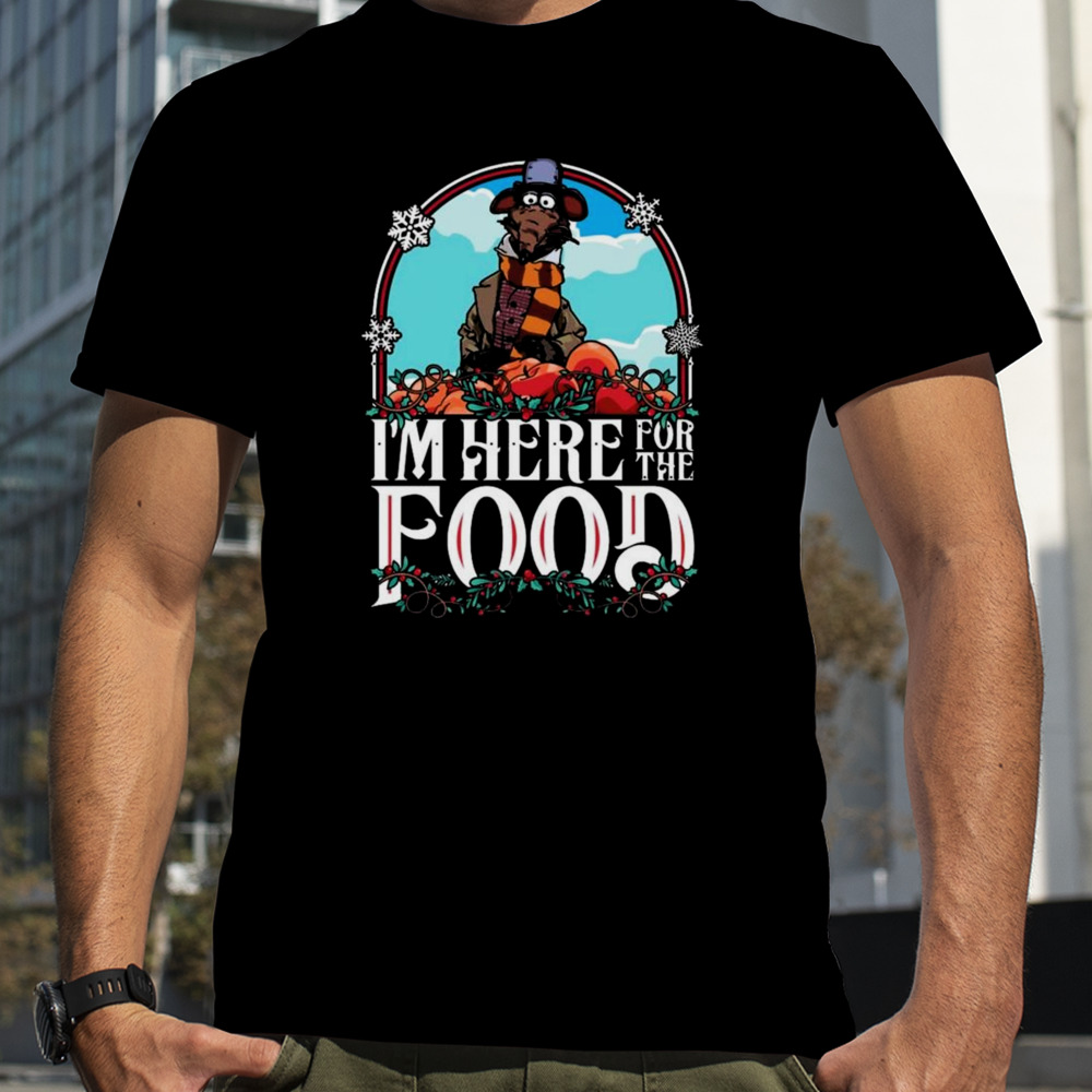 Muppet Christmas Carol Rizzo I’m Here For The Food T-shirt