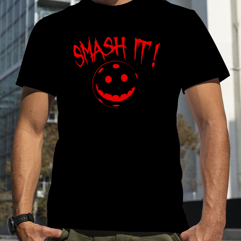 Pickleball Smash It Red Design shirt