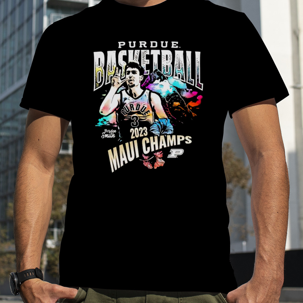 Purdue basketball Braden Smith 2023 Maui champs shirt