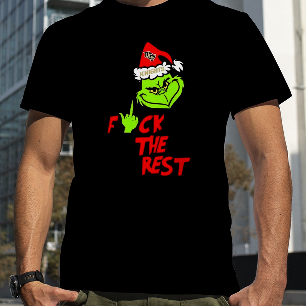 UCF Knights Santa Grinch Hat Fuck The Rest Christmas shirt